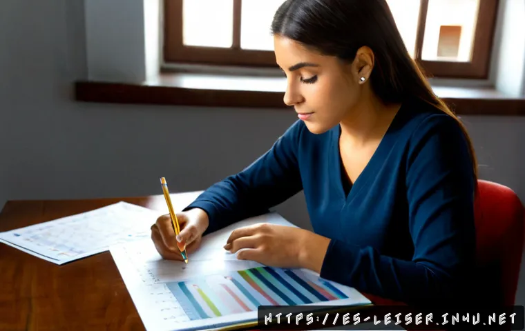 레저산업기사 시험의 커트라인 변화 - Photorealistic Spanish vocational tourism and leisure certification candidate studying at a clean de...